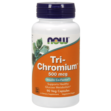 Now - Tri-Chromium 500 Mcg + Cinnamon/ Хром и Канела  - 90 Vcaps