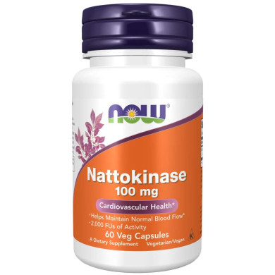 Now - Nattokinase / Натокиназа 100 Мг - 60 Капсули