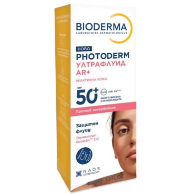 Bioderma Photoderm Ултрафлуид АR+ за реактивна кожа 40 мл
