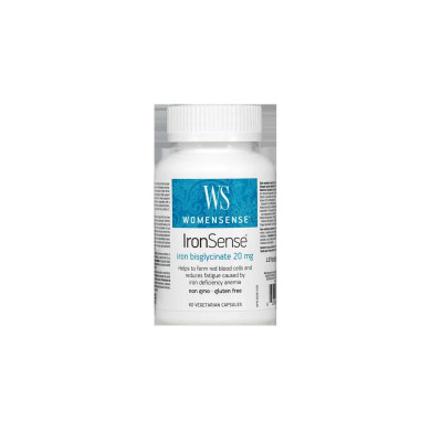 IronSense® WomenSense®/ Желязо (бисглицинат) 20 mg x 60 капсули Natural Factors