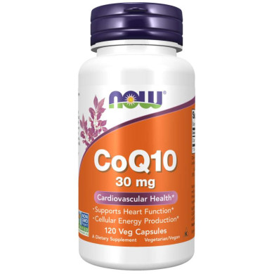 Now - Coq10 / Коензим Кю 10 - 30 Мг - 120 Капсули