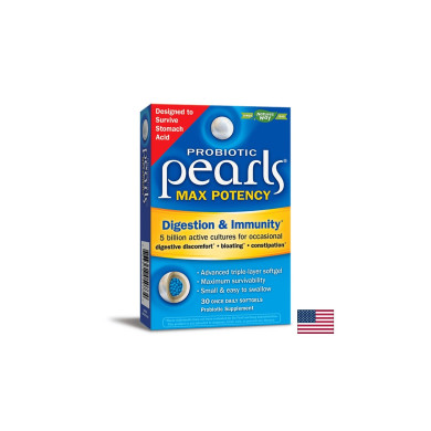 Probiotic Pearls Max Potency Digestion & Immunity / Пърлс пробиотик храносмилане и имунитет, 30 софтгел капсули Nature’s Way