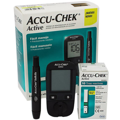 ПРОМОЦИЯ ACCU-CHEK ACTIVE тест ленти за кръвна захар х50 + Глюкомер