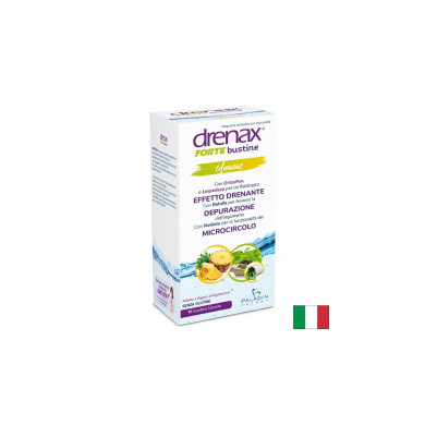 Диуретична формула срещу затлъстяване и целулит - Дренакс - Drenax® с ананас, касис и зелен чай, 15 сашета с течност х 15 ml