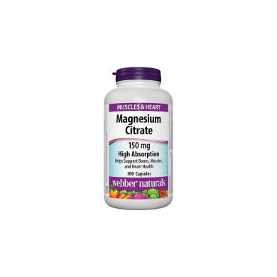 Magnesium Citrate High Absorption - Магнезий цитрат с висока абсорбация 150 mg, 300 капсули