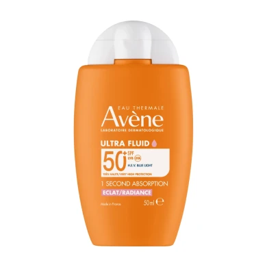 Avene Sun SPF50+ Radiance Слънцезащитен озаряващ ултра флуид 50 ml