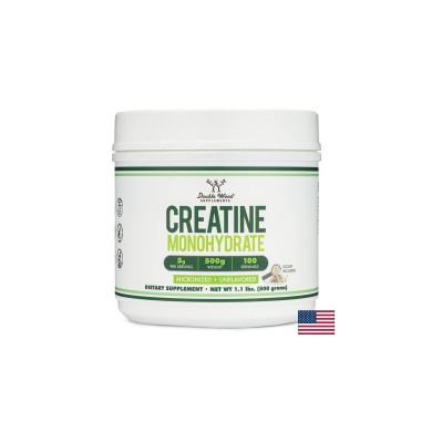 Креатин Монохидрат (микронизиран, неовкусен) , 500 g прах х 100 дневни дози Double Wood