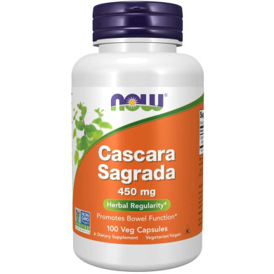 Now - Cascara Sagrada / Зърнастец  450 Мг - 100 Капсули