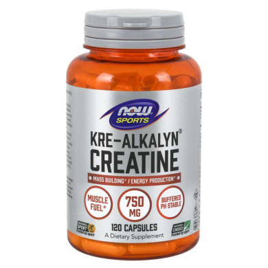 Now Sports - Kre-Alkalyn Creatine /Кре-Алкалин Креатин 750 Мг - 120 Капсули