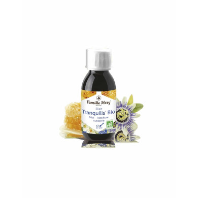 Elixir Tranquilis Bio Miel Passiflore Aubépine/ Био сироп с пчелен мед, пасифлора, глог / Спокоен сън, 125 ml Famille Mary