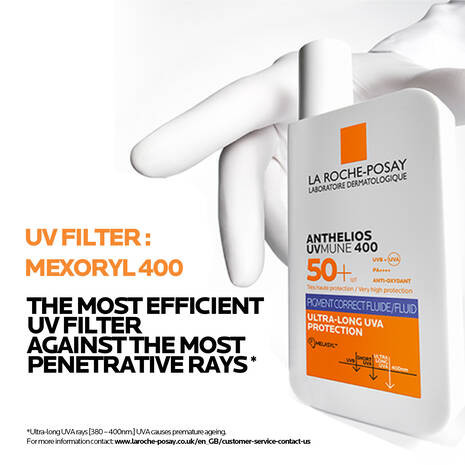 La Roche-Posay Anthelios UVMune 400 ФЛУИД за лице против тъмни петна 50мл + Anthelios UV Mune 400 Oil Control Fluid 15 ml