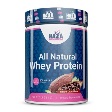 Haya Labs 100% All Natural Whey Protein  / Natural Cacao/ Суроватъчен Протеин с Какао