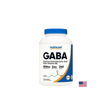 Мозъчна и нервна система - ГАБА 500 mg + Витамин В6 2 mg, 240 капсули