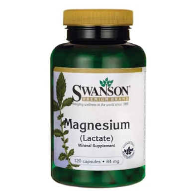 SWANSON Magnesium Lactate / 120 Caps