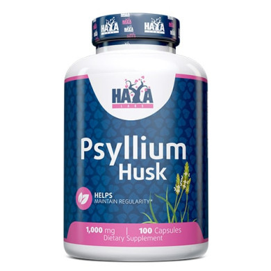 Haya Labs Psyllium Husk / Псилиум Хуск 1000mg. / 100 Caps.