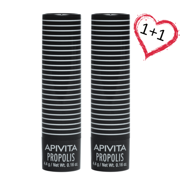 ПРОМО 1+1Apivita Lip care Стик за устни с прополис