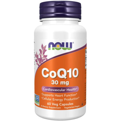 Now - Coq10 / Коензим Кю 10 -30 Мг - 60 Капсули