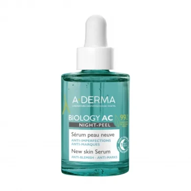 A-Derma Biology AC Нощен пилинг серум 30 ml