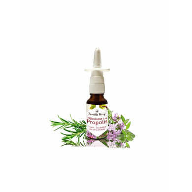 Nébuliseur propolis - Спрей за нос с прополис, мащерка, розмарин и евкалипт, 20 ml Famille Mary