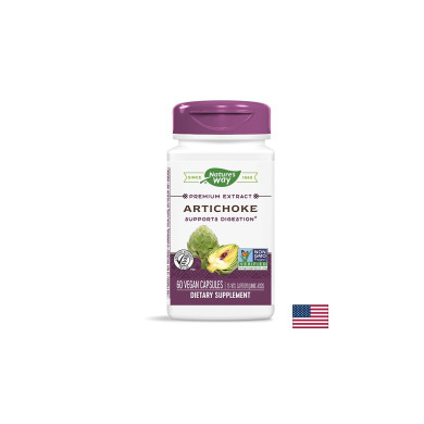 Черен дроб и жлъчен мехур - Артишок, 450 mg, 60 капсули Nature’s Way