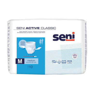 Seni Active Classic Абсорбиращи гащи за възрастни, размер M х10 броя