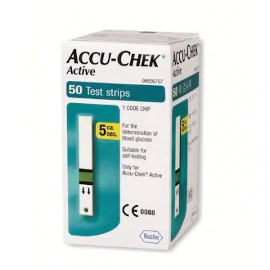 ACCU-CHEK ACTIVE тест ленти за кръвна захар х50
