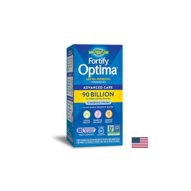 Fortify Optima® Advanced Care Age 50+ Фортифай Оптима пробиотик + пребиотици, 90 милиарда активни пробиотици, 30 капсули Nature’s Way