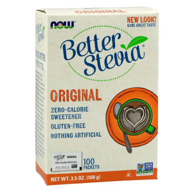Now - Stevia Extract / Стевия Екстракт - 100 Пакета