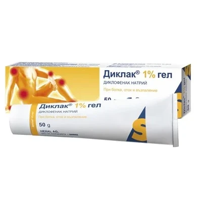 Диклак гел 1% при болка в ставите х50 г Sandoz