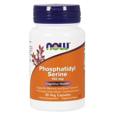 Now - Phosphatidyl Serine / Фосфатидилл Серин100 Мг - 30 Капсули