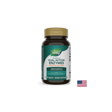 Mega-Zyme Pancreatic Enzymes - Панкреатични ензими, 100 таблетки Nature’s Way