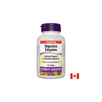 Dygestive Enzymes/ Храносмилателни ензими х 90 таблетки Webber Naturals