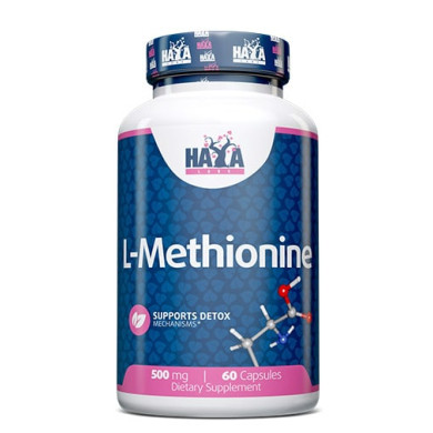 Haya Labs L-Methionine  / Л-Метионин 500mg  / 60 Caps.