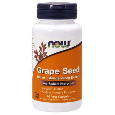 Now - Grape Seed Antioxidant / Екстракт от Гроздово Семе 60 Мг - 90 Капсули