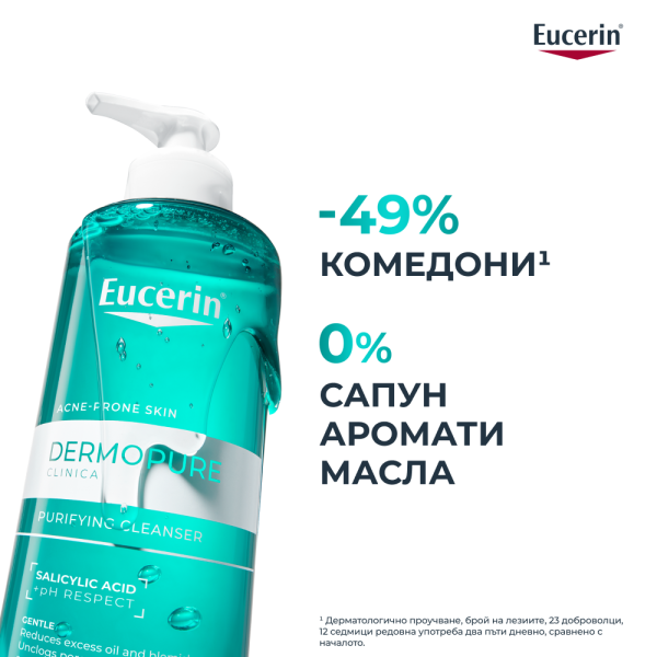 Eucerin DermoPure Clinical Измиващ гел 1+1