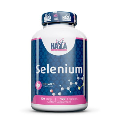 Haya Labs Selenium Chelated / Хелатиран Селен 100mcg. /  120 caps.