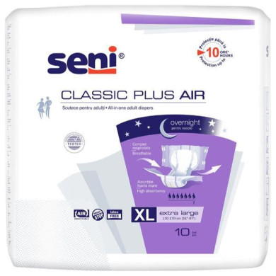 Пелени за възрастни Super Seni Plus XL, 10 броя