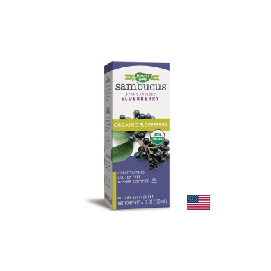 Sambucus Organic Syrup / Самбукус Оргáник сироп x 120 ml Nature’s Way