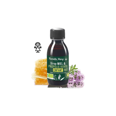 Sirop Miel & Propolis Verte Enfant Bio / Сироп за деца с пчелен мед и зелен прополис (органик), 125 ml Famille Mary