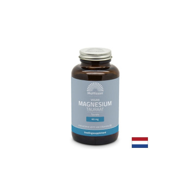 Грижа за мускулите и сърцето - Магнезий (таурат), 120 капсули Mattisson Healthstyle