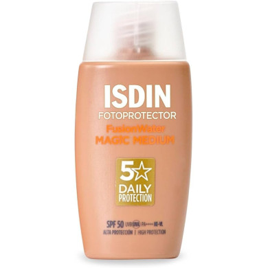 ISDIN Fotoprotector ISDIN Fusion Water MAGIC Color Medium SPF 50 Тониран медиум слънцезащитен флуид за лице 