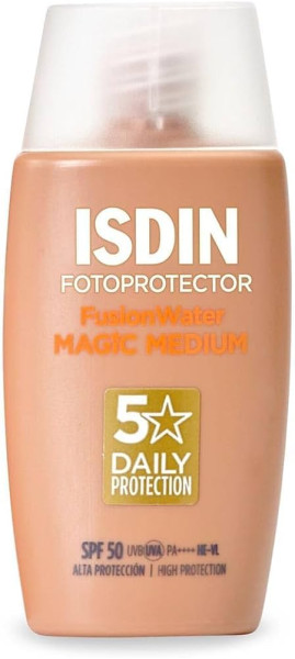 ISDIN Fotoprotector ISDIN Fusion Water MAGIC Color Medium SPF 50 Тониран медиум слънцезащитен флуид за лице 