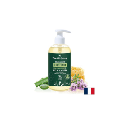 Teчен сапун за ръце със зелен прополис, мед и алое вера, 300 ml