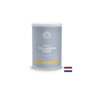 За красива коса, кожа и здрави стави - Говежди колаген тип I, 300 g прах Mattisson Healthstyle