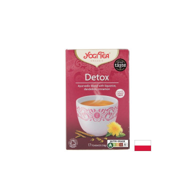 Аюрведичен чай Detox с корен от репей, глухарче и хвойна, БИО, 17 пакетчета