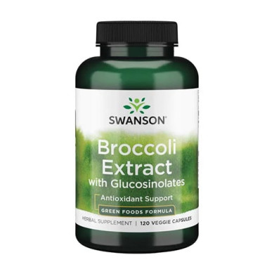 SWANSON Extra-Strength Broccoli Extract with Glucosinolates 600mg. / 120 Vcaps