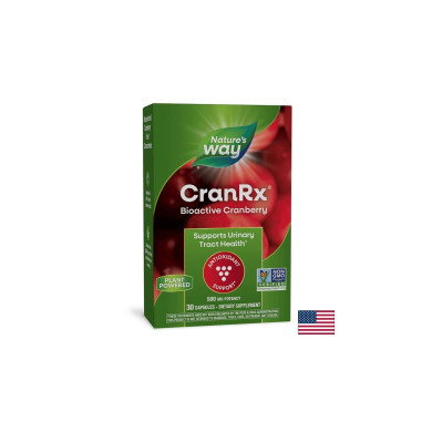 CranRx® Bioactive Cranberry/ Червена боровинка 500 mg х 30 капсули Nature’s Way