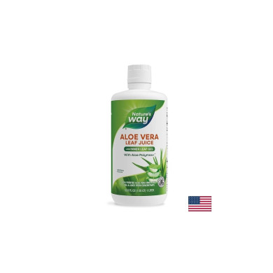 Алое вера (гел и сок) 60% - Оптимално храносмилане и силен имунитет,1L Nature’s Way