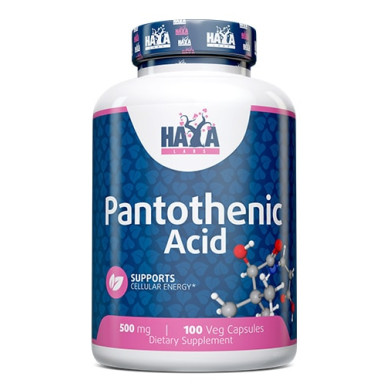 HAYA LABS Pantothenic Acid 500 mg / 100 Vcaps