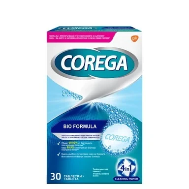 Corega /Корега Почистващи таблетки за частични протези 4в1 30 бр